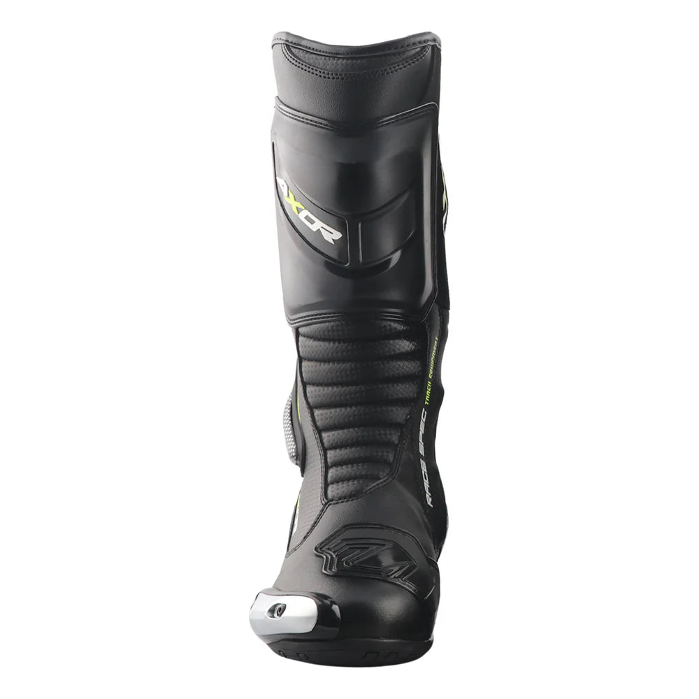 Axor Racer Tec Riding Boots - Black Neon Green