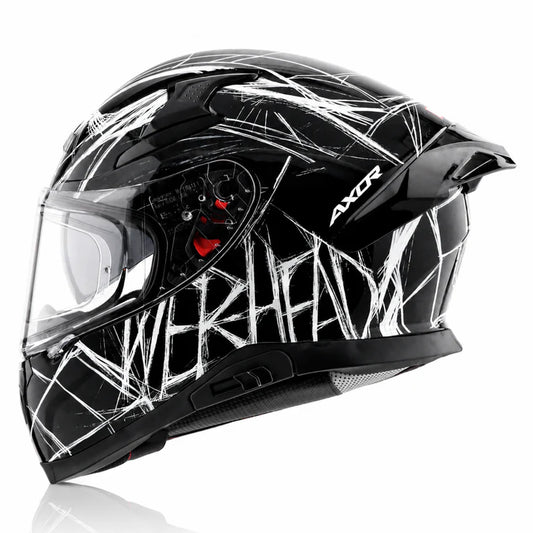 AXOR Apex Marvel Spider Man Edition Helmet - BLACK WHITE
