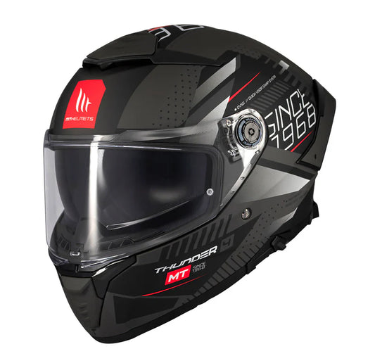 MT Thunder 4 SV Luminence D1 Helmet Gloss Black Grey
Motorizzr