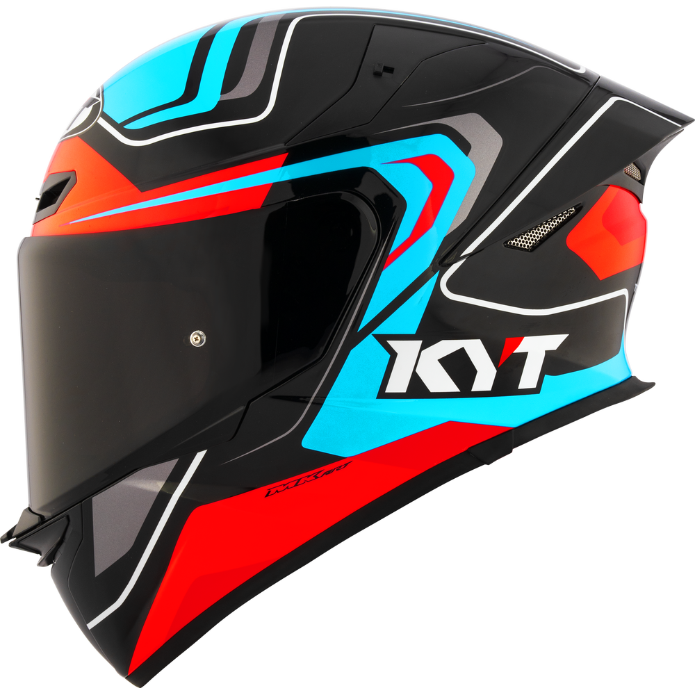 KYT TT-Revo Overtech Helmet - Black Fuxia