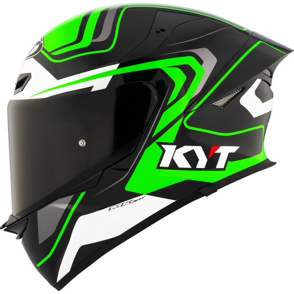 KYT TT-Revo Overtech Helmet - Black Green