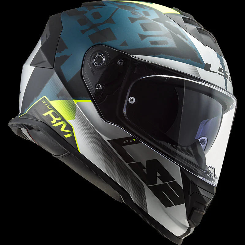 LS2 FF800 Storm 2 Sprinter Helmet - M. Silver Cobalt
