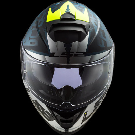 LS2 FF800 Storm 2 Sprinter Helmet - M. Silver Cobalt