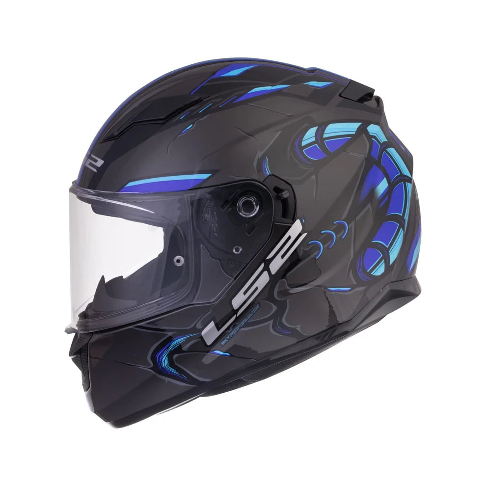 LS2 FF320 Stream Evo Zuko Helmet - Black Blue