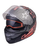 LS2 FF320 STREAM EVO HELMET - NEON BLACK RED GREY
