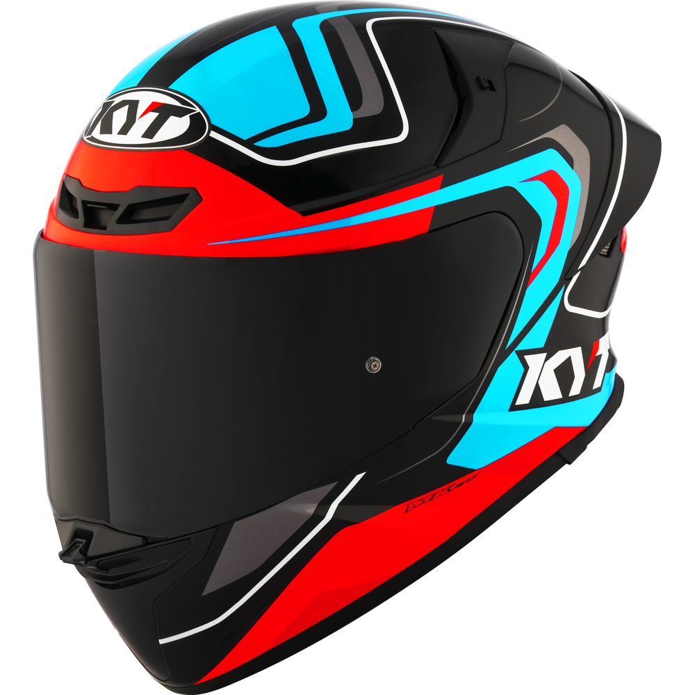 KYT TT-Revo Overtech Helmet - Black Fuxia