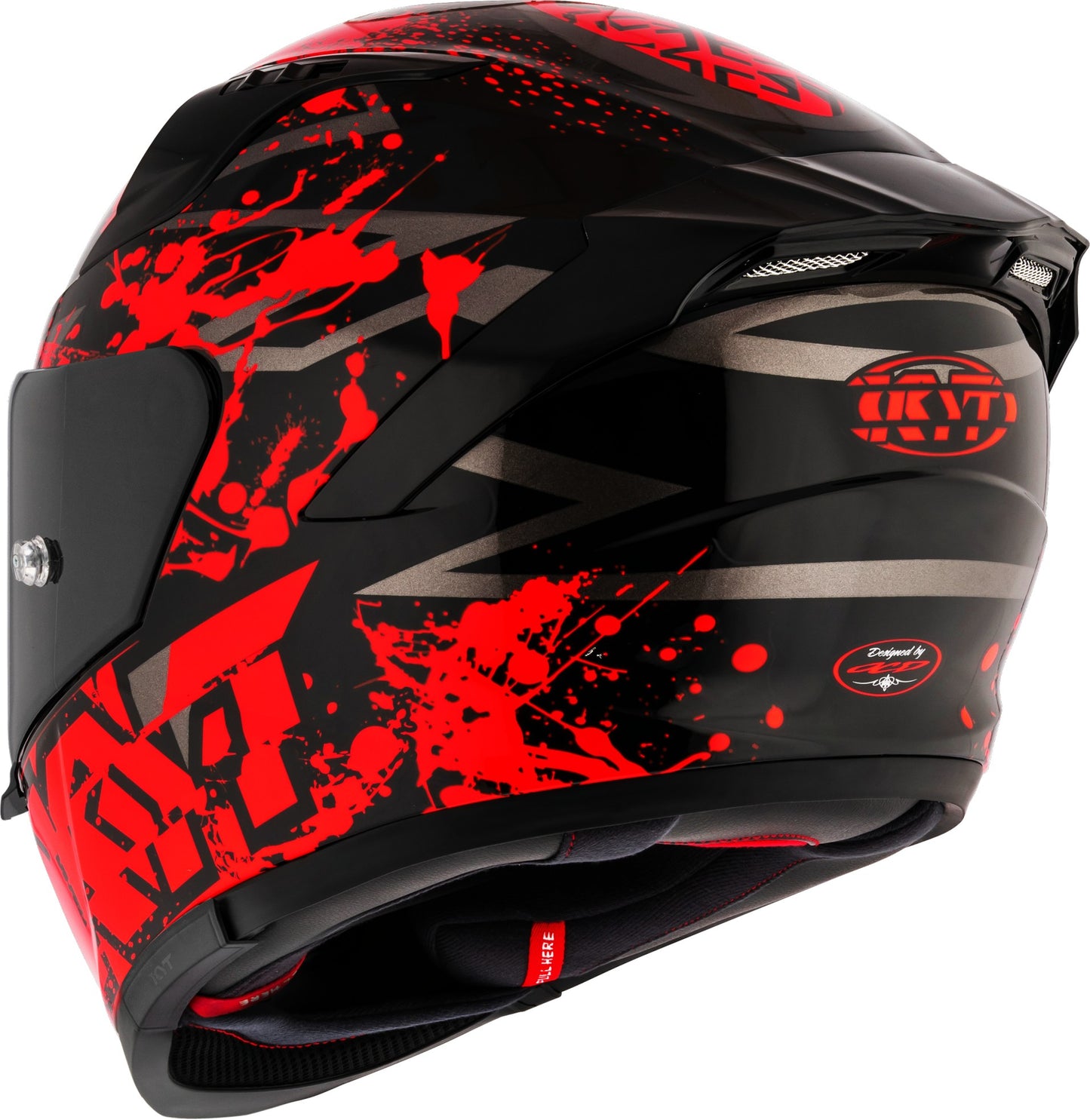 KYT Striker 2V Neutron Helmet - Red