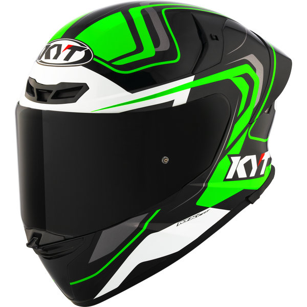 KYT TT-Revo Overtech Helmet - Black Green