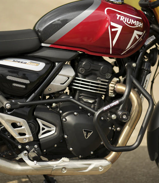 MOTO TORQUE TRIUMPH SPEED 400 - COMBO KIT (Crash Guard + Saddle Stay + Back Carrier + Engine Guard Alu)