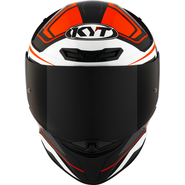 KYT TT-Revo Overtech Helmet - Black Orange