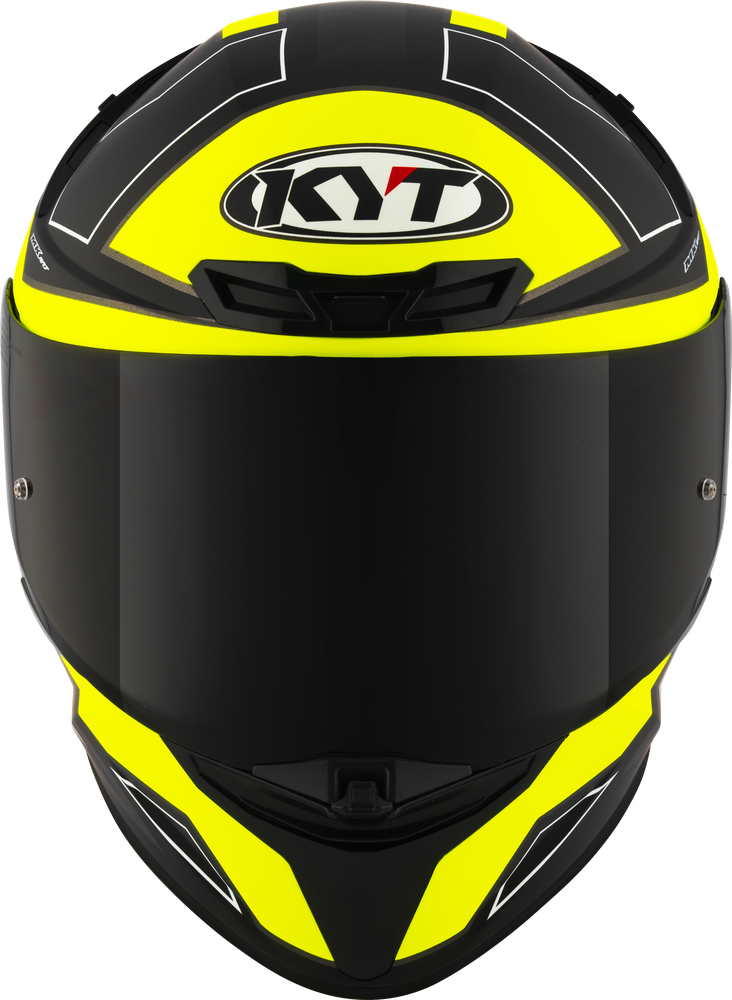 KYT TT-Revo Electron Helmet - Matt Black Yellow