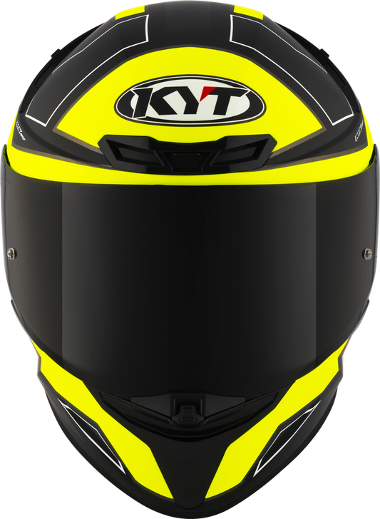 KYT TT-Revo Electron Helmet - Matt Black Yellow
