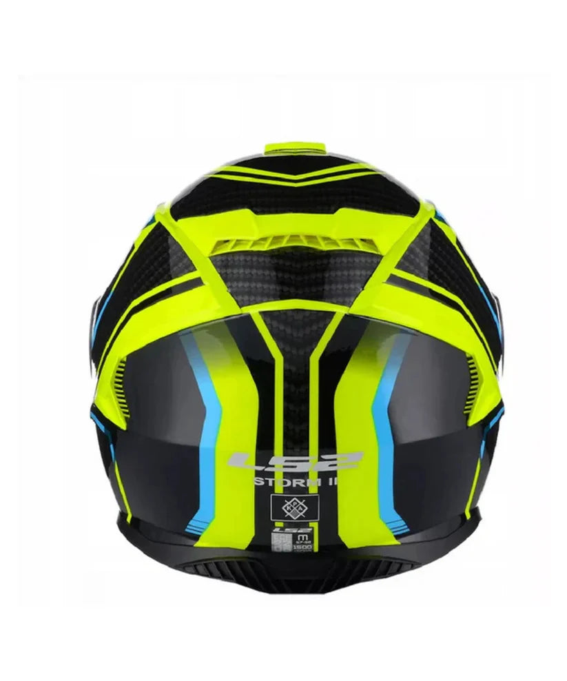 LS2 FF800 STORM II TRACKER HELMET - BLACK HV YELLOW