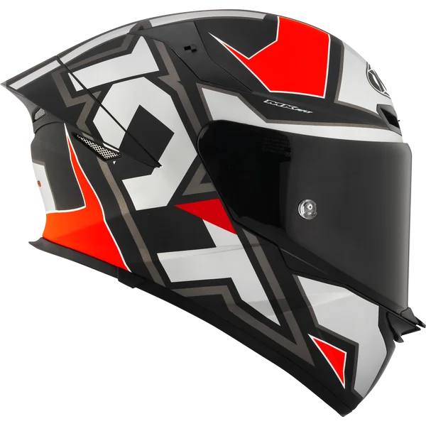 KYT TT-Revo Electron Helmet - Matt Grey Red