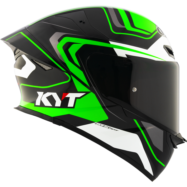 KYT TT-Revo Overtech Helmet - Black Green
