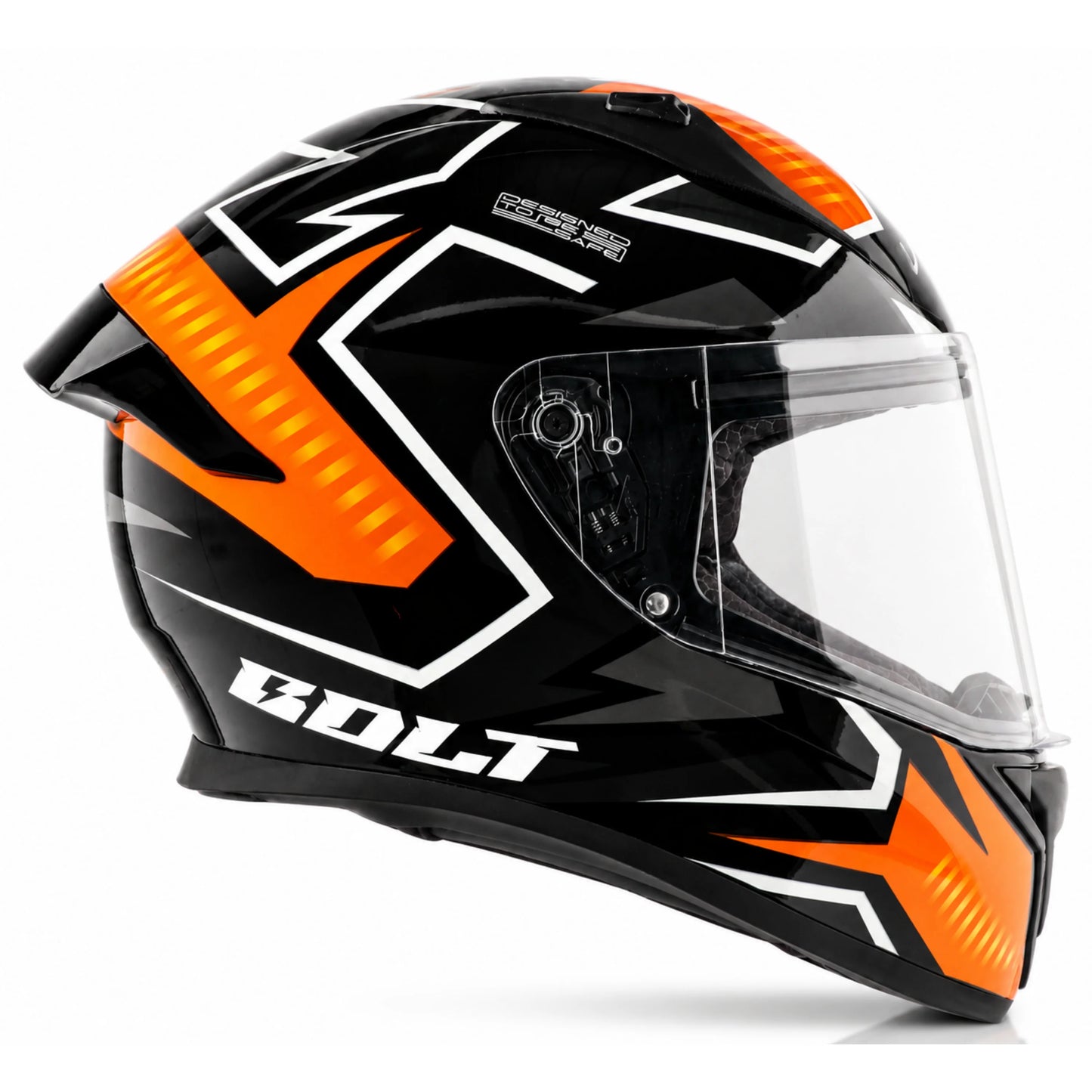 Vega Bolt Elves Helmet - Black Orange
