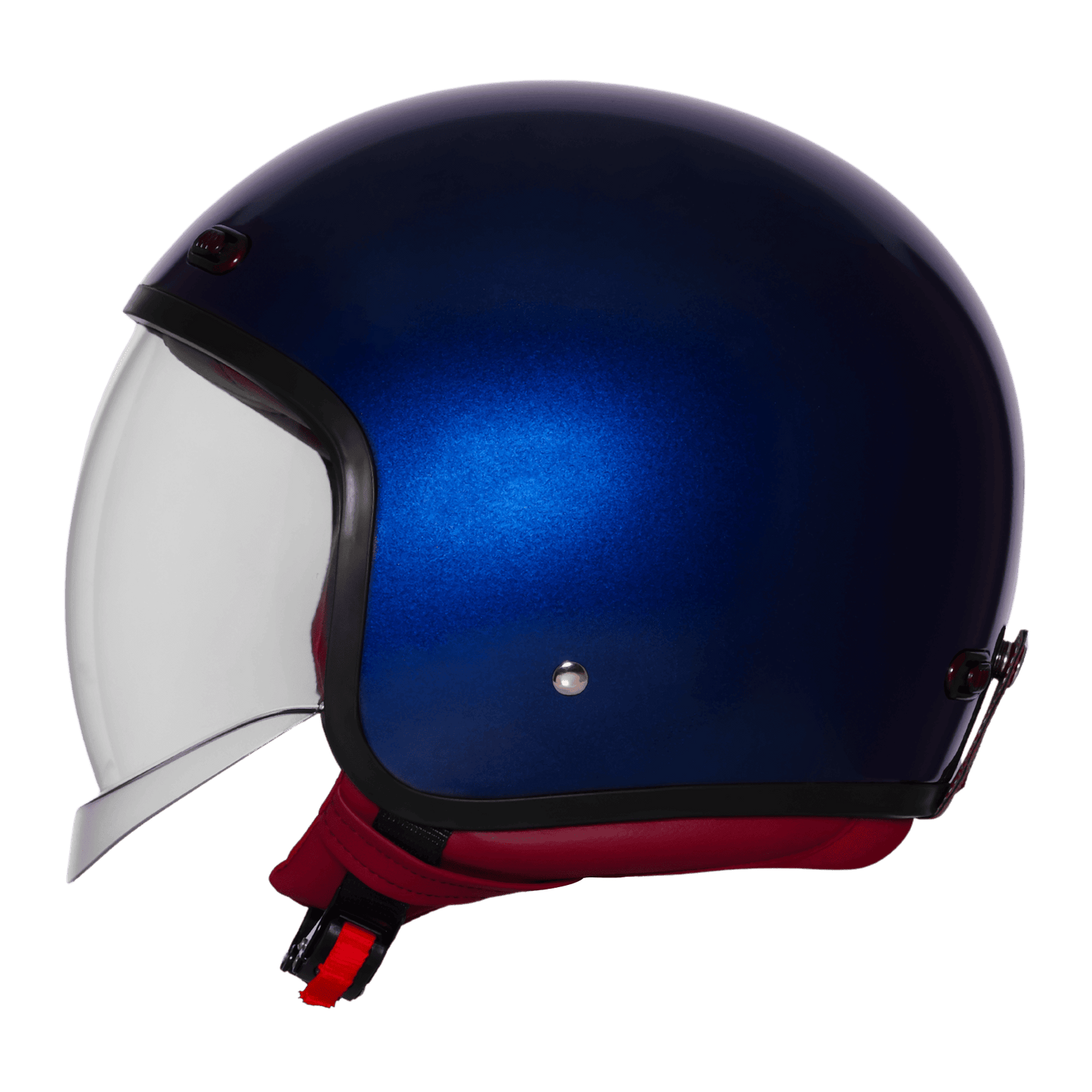 STEELBIRD SBH-67 VINTAGE DOT 5.O HELMET - GLOSSY/MATT ARMADA BLUE