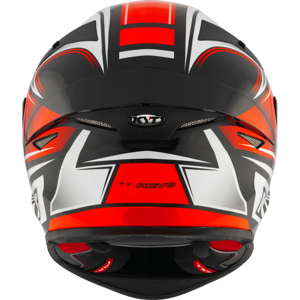 KYT TT-Revo Tourist Helmet - Red Fluo
