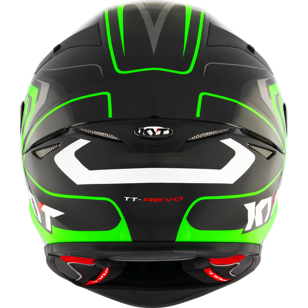 KYT TT-Revo Overtech Helmet - Black Green