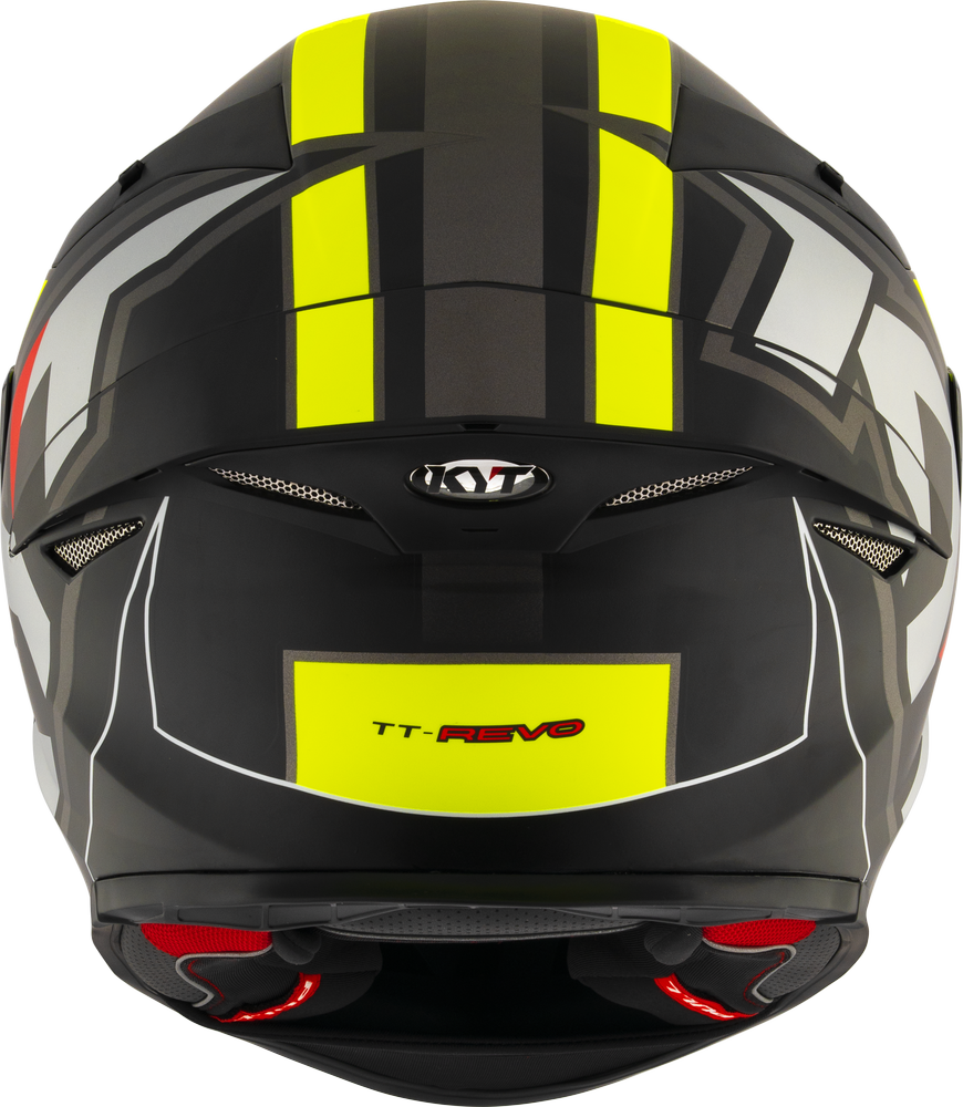 KYT TT-Revo Electron Helmet - Matt Black Yellow