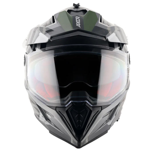 AXOR X-Cross Dual Visor Orbit Helmet - Athena Grey Black