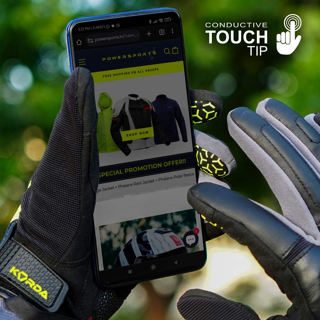 KORDA AERO RIDING GLOVES - BLACK