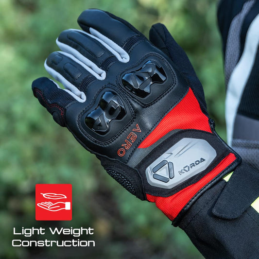 KORDA AERO RIDING GLOVES - BLACK