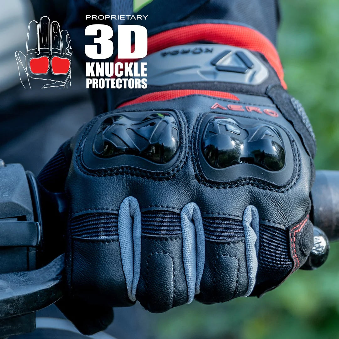 KORDA AERO RIDING GLOVES - BLACK