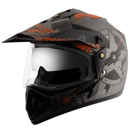Vega Off Road DV Secret Helmet - Dull Anthracite Black
