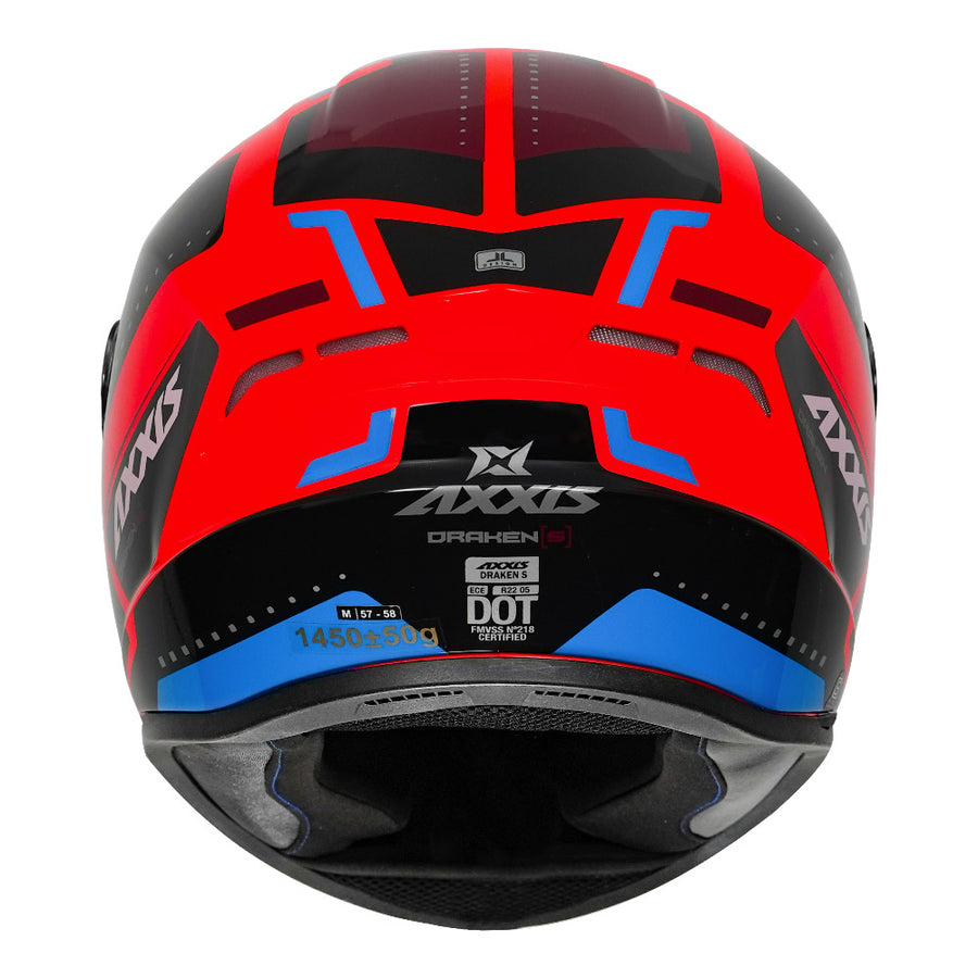 AXXIS DRAKEN S SONAR HELMET - FLUORESCENT RED