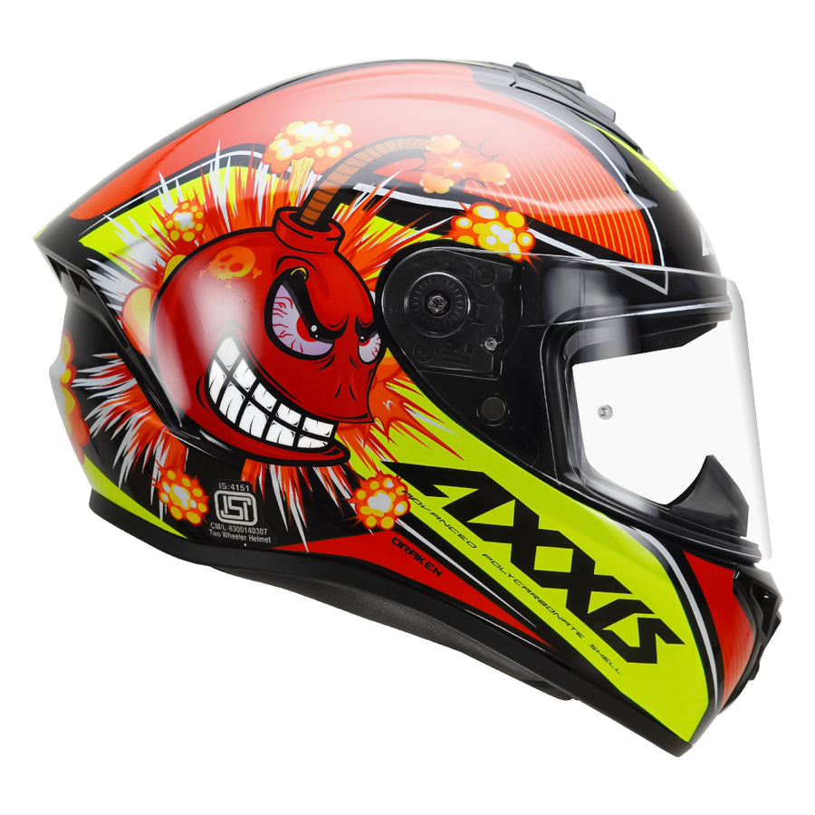AXXIS DRAKEN S BOMS HELMET MATT RED