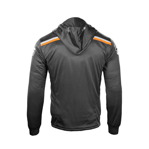 DSG Urban Rider Riding Hoodie Black Red Fluo