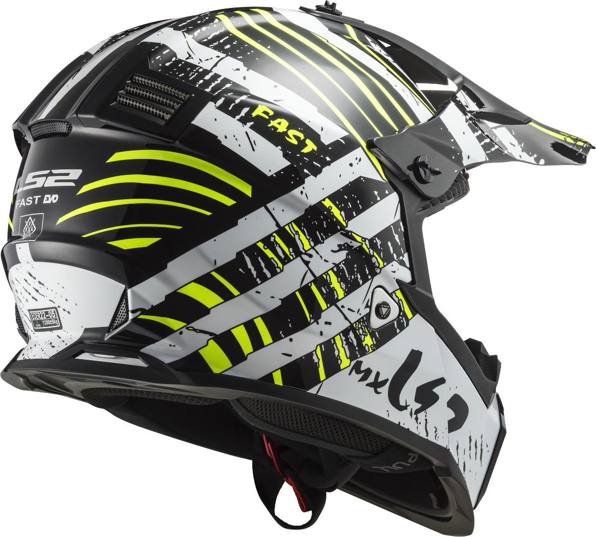 LS2 MX437 Fast Evo Verve Helmet - Black White