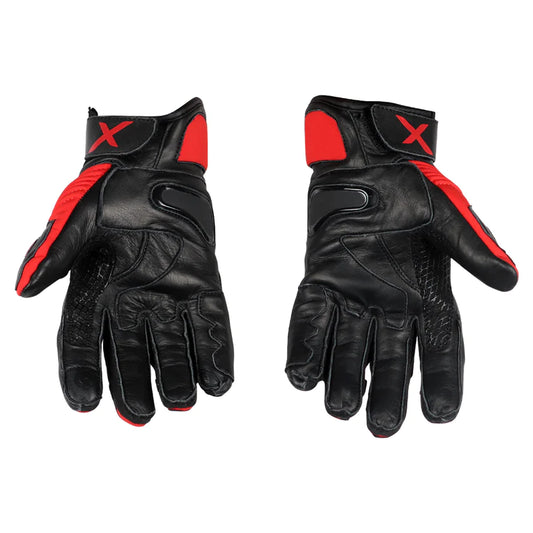AXOR SPYDER RIDING GLOVES - BLACK RED