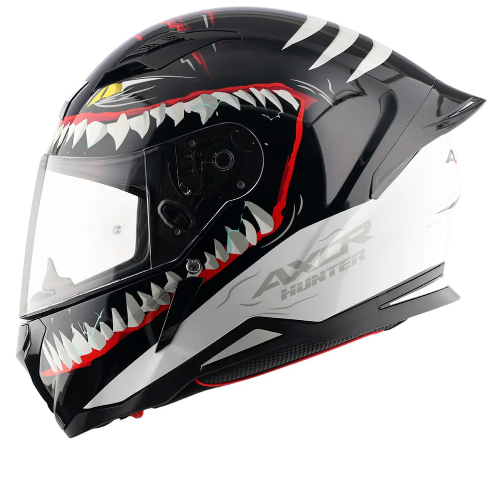 Axor Shark Hunter Helmet - Black White