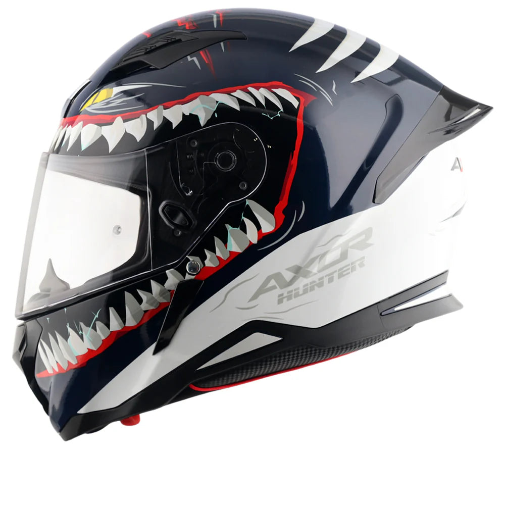Axor Shark Hunter Helmet - Blue White