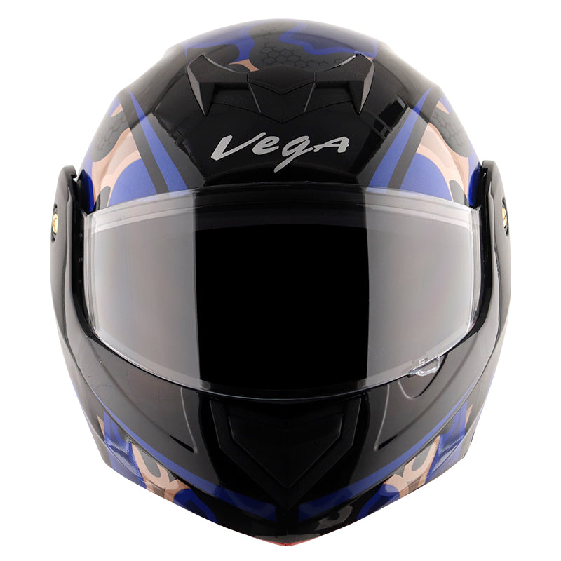 Vega Crux DX Fighter Helmet - Black Blue