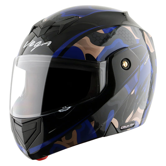 Vega Crux DX Fighter Helmet - Black Blue