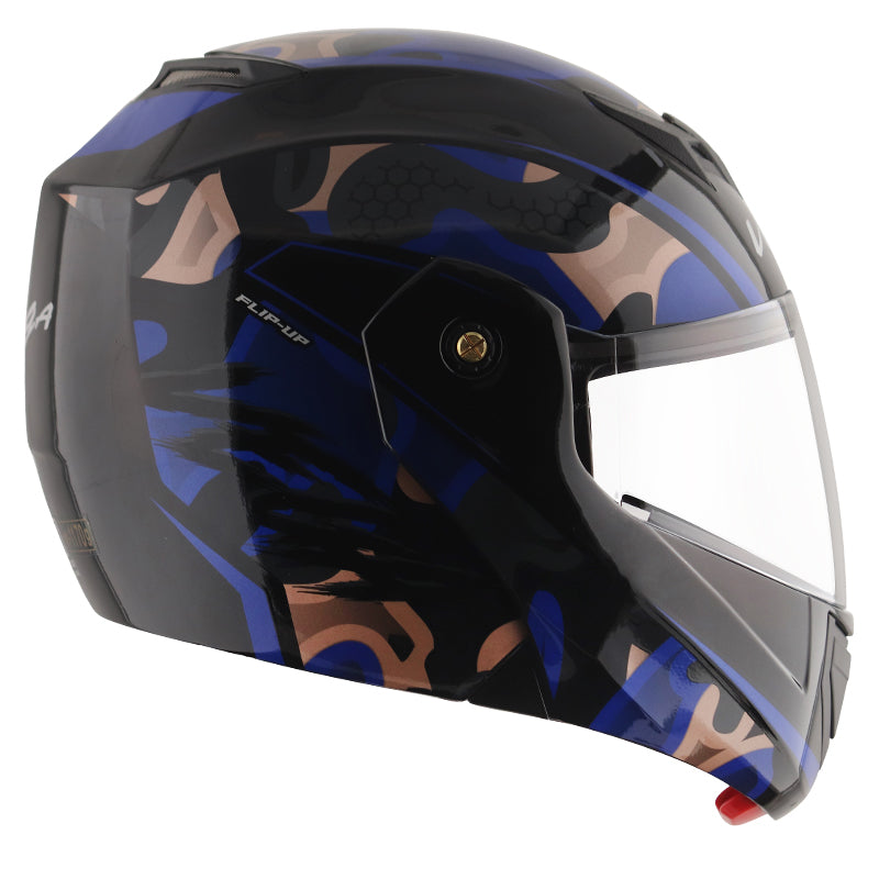 Vega Crux DX Fighter Helmet - Black Blue