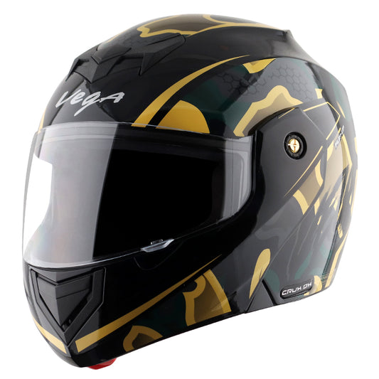 Vega Crux DX Fighter Helmet - Black Desert Storm