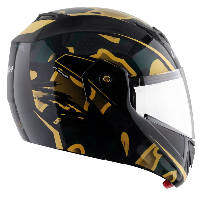 Vega Crux DX Fighter Helmet - Black Desert Storm