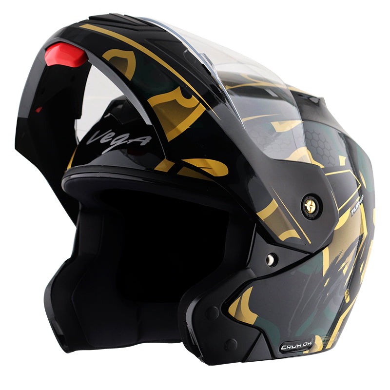 Vega Crux DX Fighter Helmet - Black Desert Storm