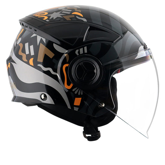 Vega Blaze DX BZ1 Helmet - Black Grey