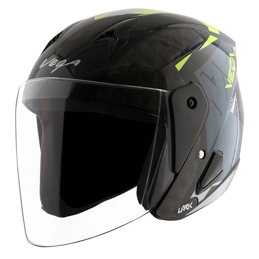 Vega Lark Twist Helmet - Black Neon Yellow