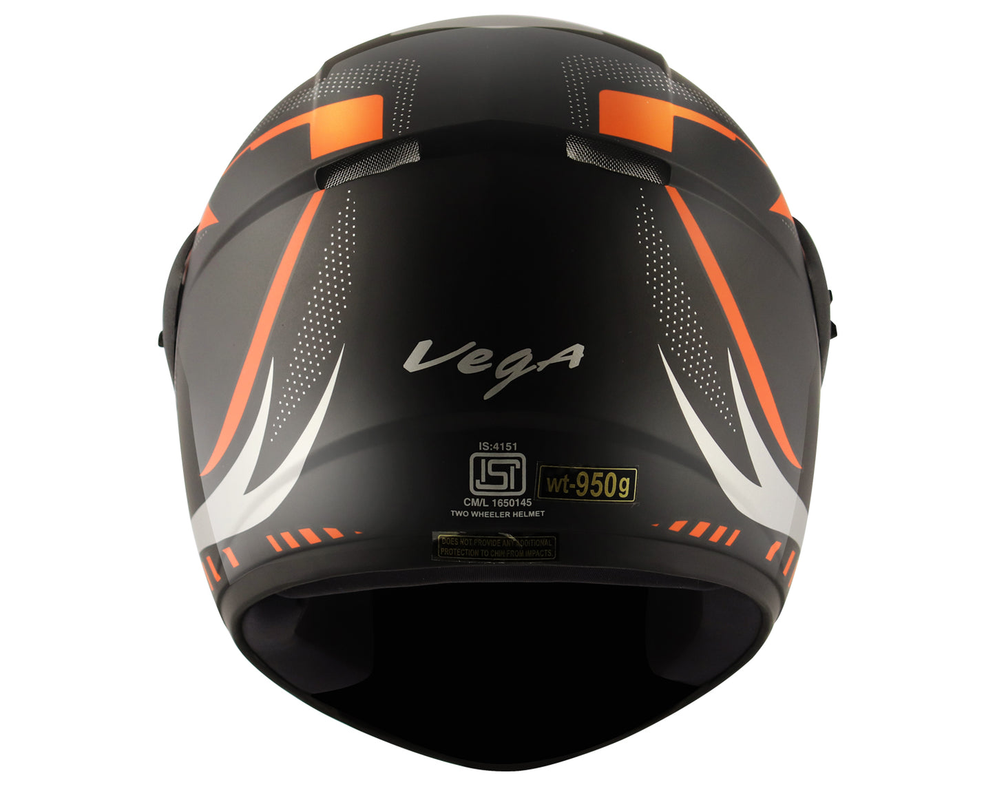 Vega Cliff Styler Helmet - Black Orange