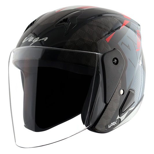 Vega Lark Twist Helmet - Black Red