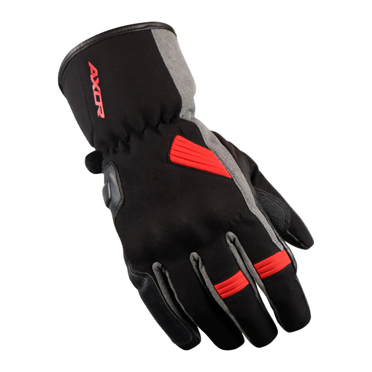 AXOR SELA WATERPROOF RIDING GLOVES - BLACK GREY