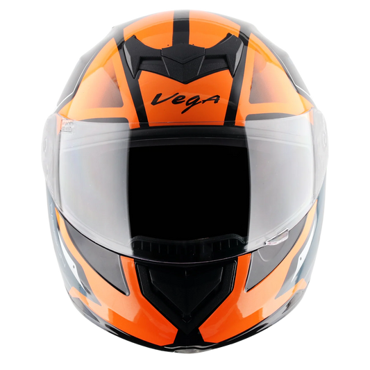 Vega Edge DX Passion Helmet - Black Orange
