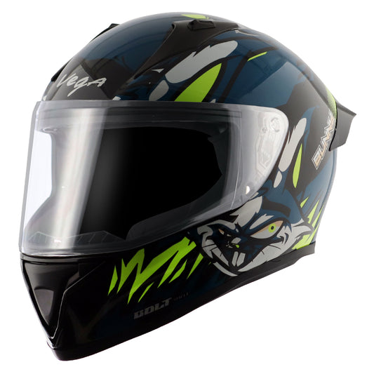 Vega Bolt Bunny Helmet - Black Blue