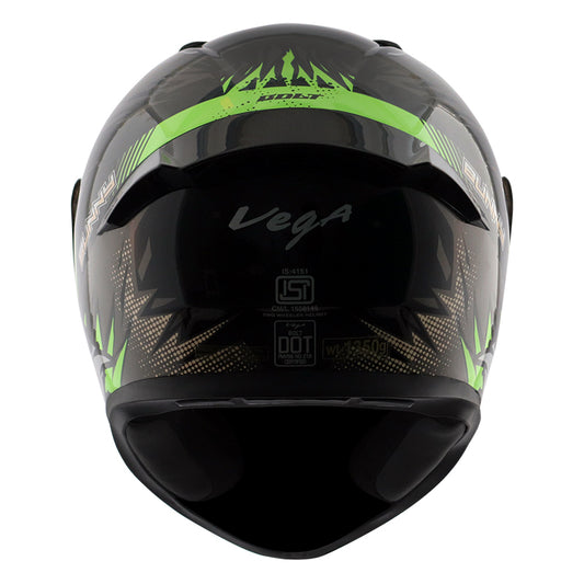 Vega Bolt Bunny Helmet - Black Green